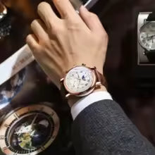 Chenxi Chronograph Date Men's Moon Phase Luminous Quartz Watch