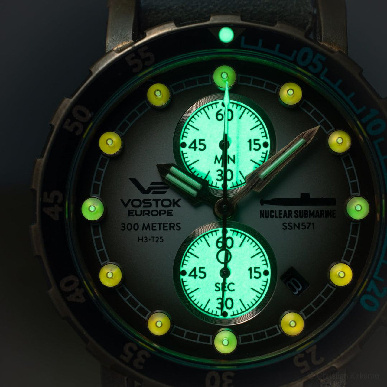 Vostok-Europe SSN 571 Mecha-Quartz Reloj cronógrafo submarino (VK61/571F612)