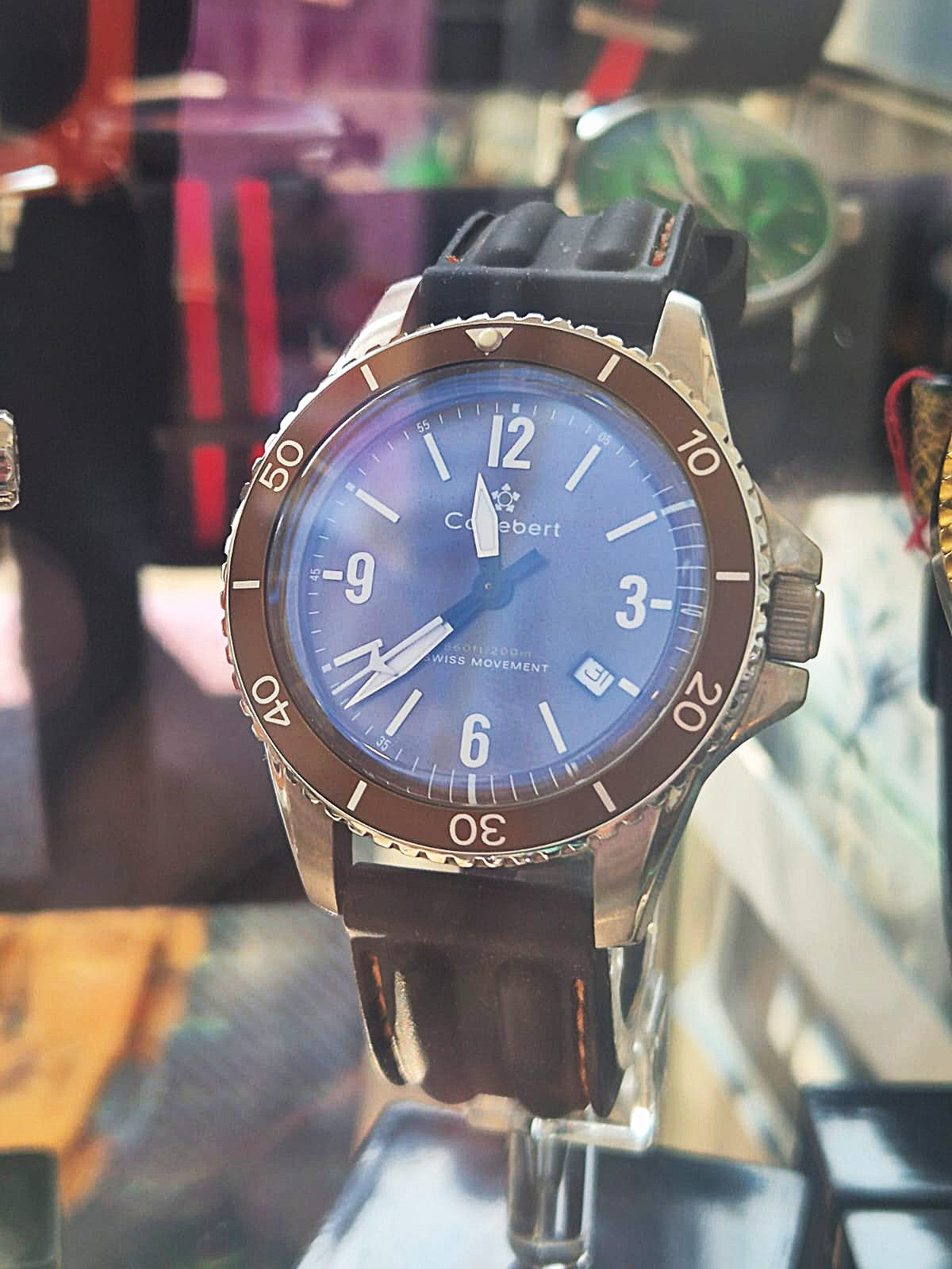 Cortebert Vitesse Brown Dial CB-3001