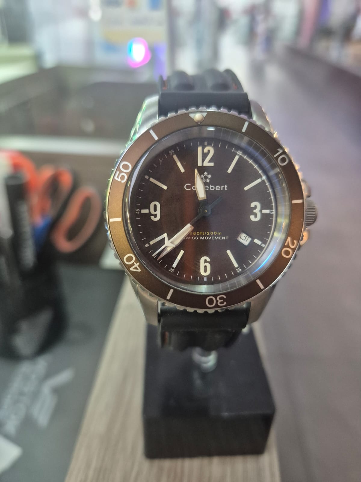 Cortebert Vitesse Brown Dial CB-3001