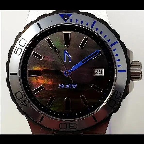 Ugly Watch Co 300M Diver with black dial and Steel Bracelet