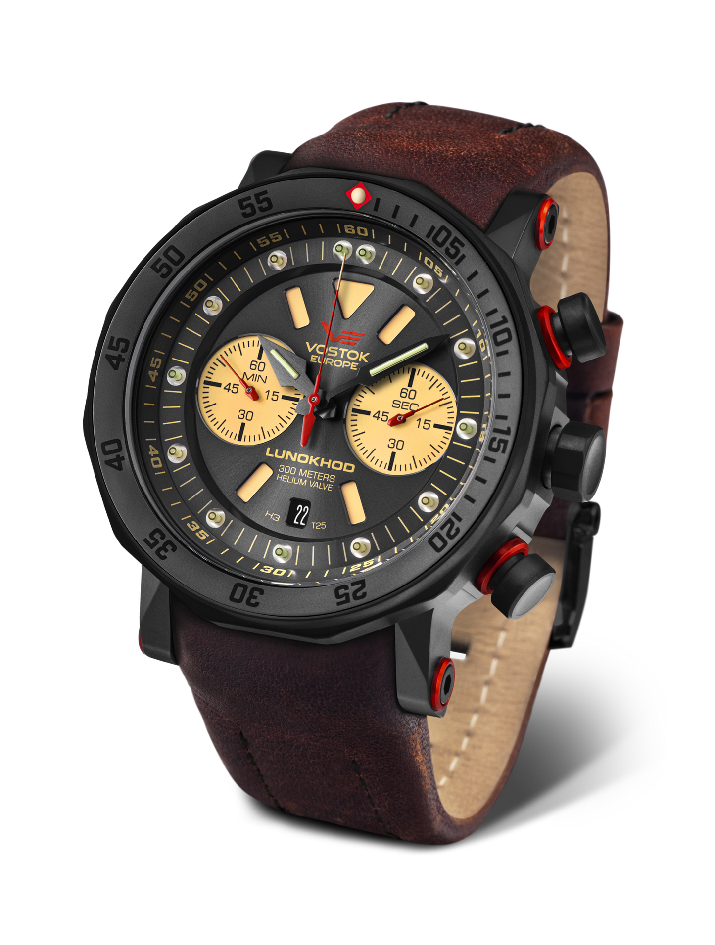 Vostok-Europe LUNOKHOD 2 GRAND CHRONO Mens Watch 6S21-620C629
