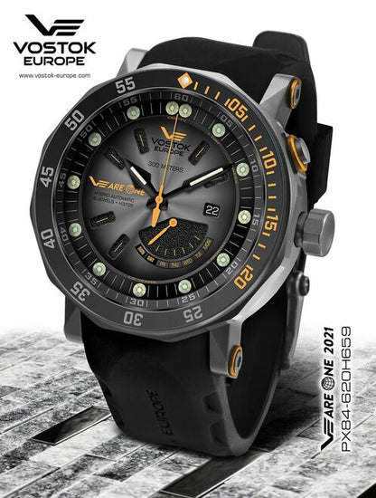 VEareONE Reloj de titanio automático híbrido negro PX84/620H449