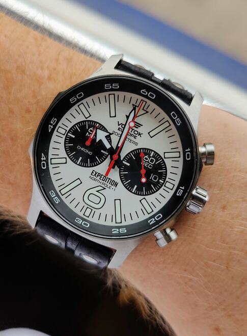 Vostok-Europe Expedition North Pole-1 6S21/595A642 Con brazalete de acero inoxidable