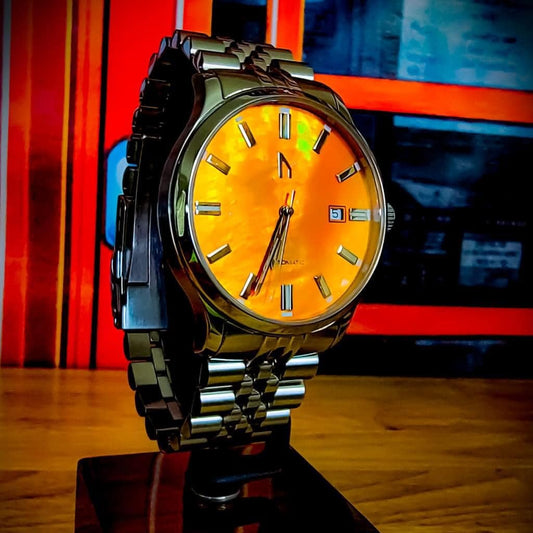 100m Sport Diver Orange Mother of Pearl