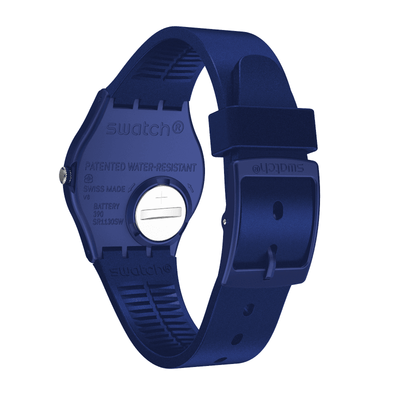 Swatch Essentials Ladies' Plata en azul 