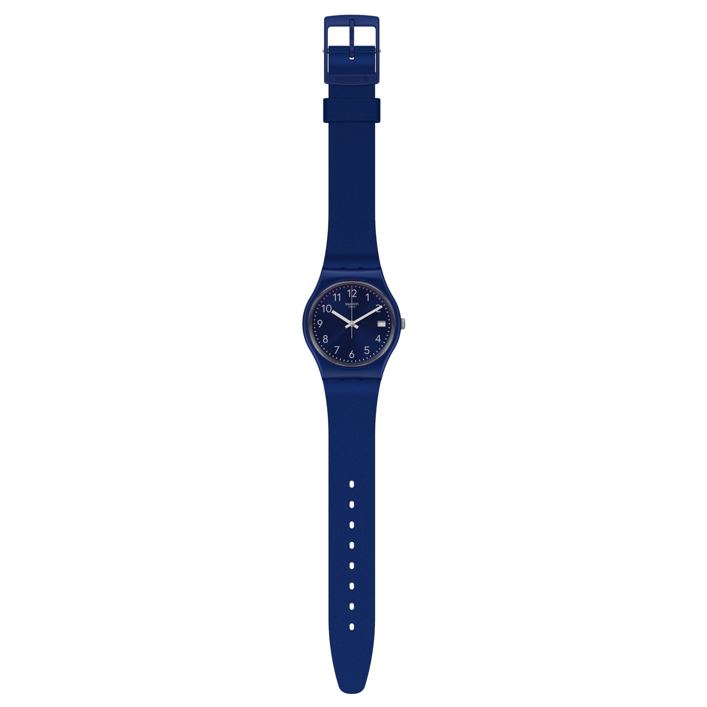 Swatch Essentials Ladies' Plata en azul 