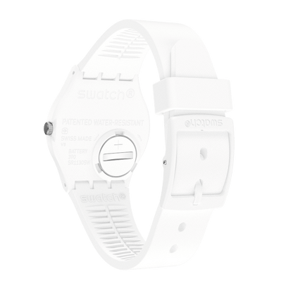 Swatch Over White Cuarzo Esfera Blanca Reloj Unisex GW716