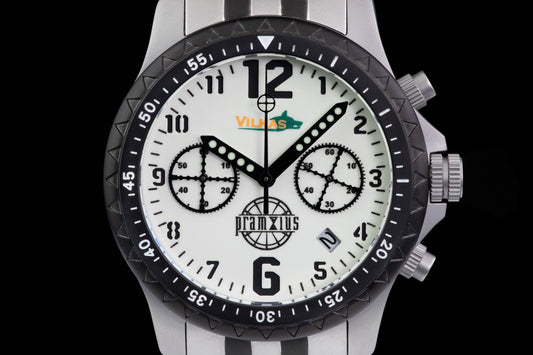 Reloj cronógrafo militar Pramzius Iron Wolf Full Lume Dial de segunda mano 6S21-P712304