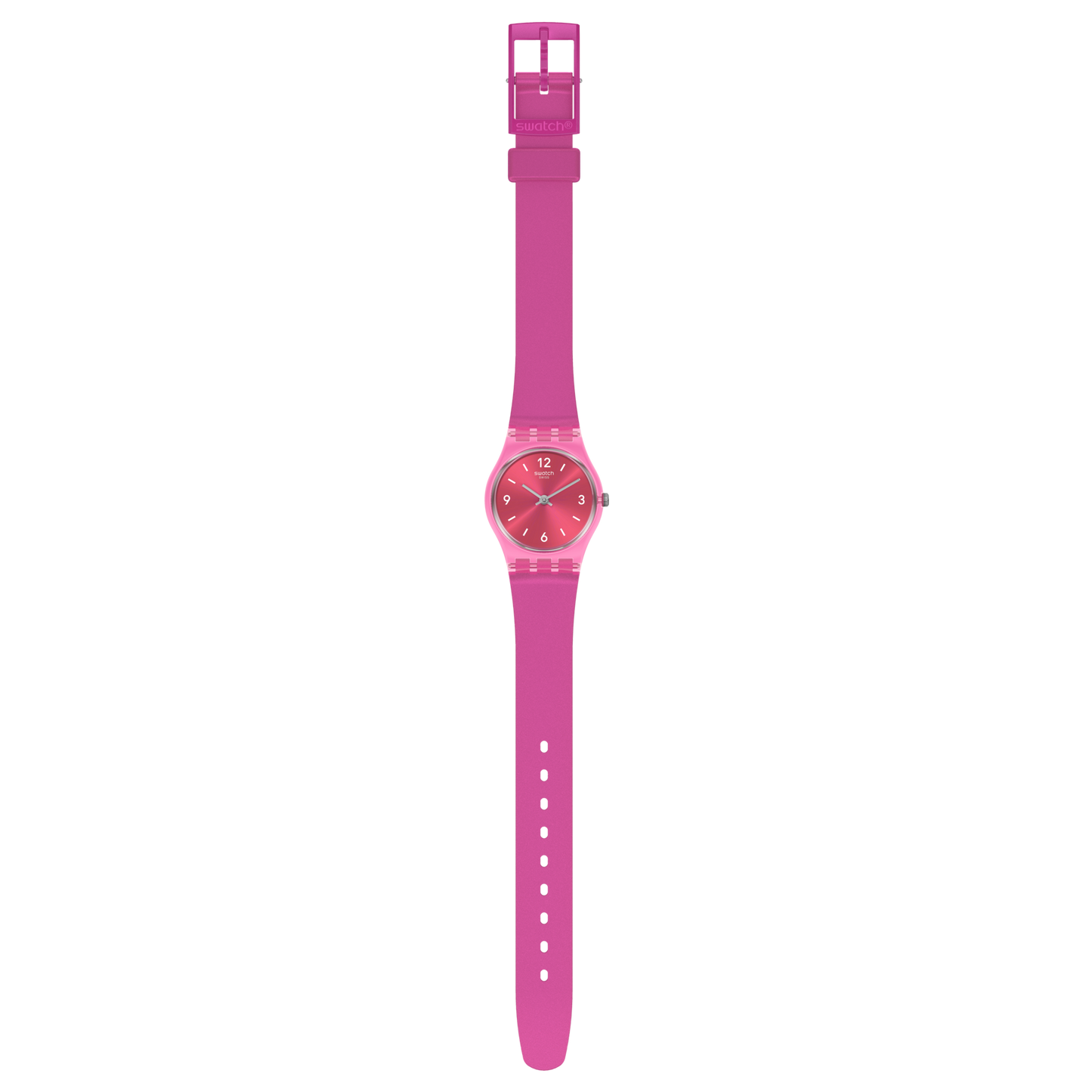 Swatch Fairy Cherry cuarzo esfera rosa reloj para mujer LP158