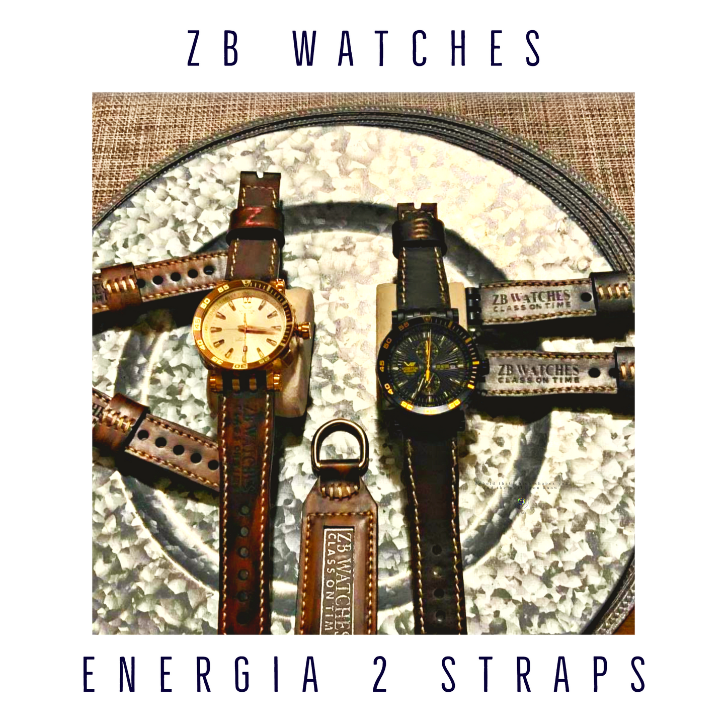 Correas de cuero de la marca ZB Watches para relojes Vostok Europe Energia.