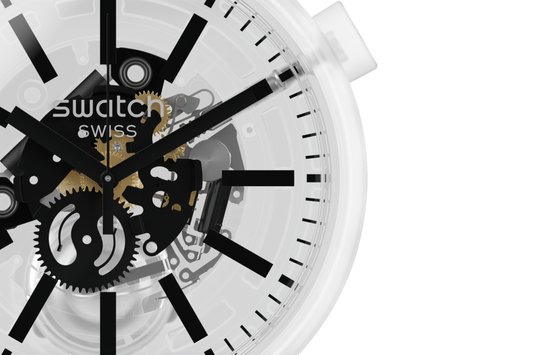 Reloj de pulsera Swatch Futuristic Big Bold BLACKINJELLY (SO27E101)