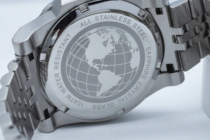 Reloj deportivo de buceo con esfera blanca y GMT de 100 m de Ugly Watch Co.