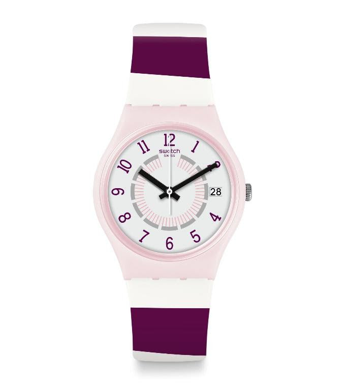 Swatch Miss Yacht Reloj para mujer con esfera blanca GP402